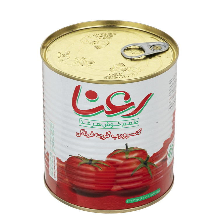 رب گوجه فرنگی رعنا 800 گرم-رب گوجه فرنگی رعنا خوشرنگ و خوش طعم است. ارزش غذایی در هر ۳۰ گرم انرژی : ۲۸.۵۴ کیلو کالری قند : ۴.۲۴ گرم چربی: ۰.۱۹ گرم نمک : ۰.۴۵ گرم اسید های چرب ترانس : ۰ گرم